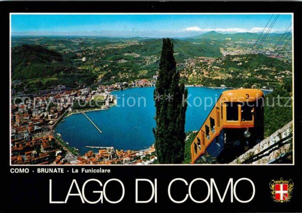 Brunate Como Panorama Drahtseilbahn