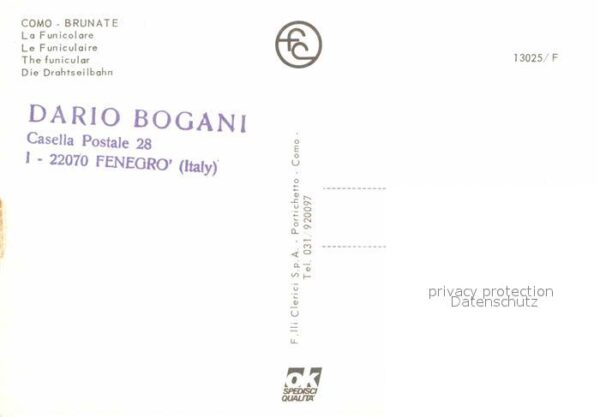 Brunate Como Panorama Drahtseilbahn – Bild 2