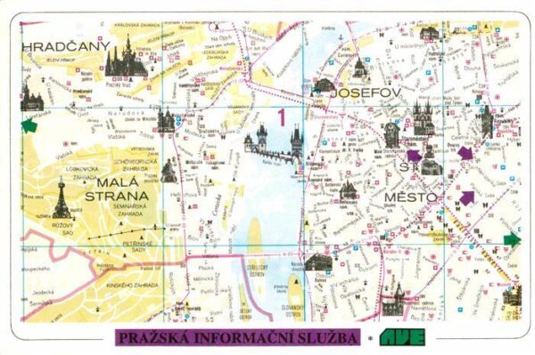 Praha Prahy Prague Stadtplan