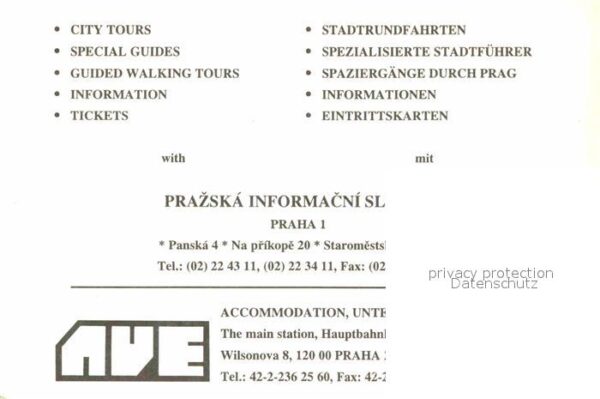 Praha Prahy Prague Stadtplan – Bild 2