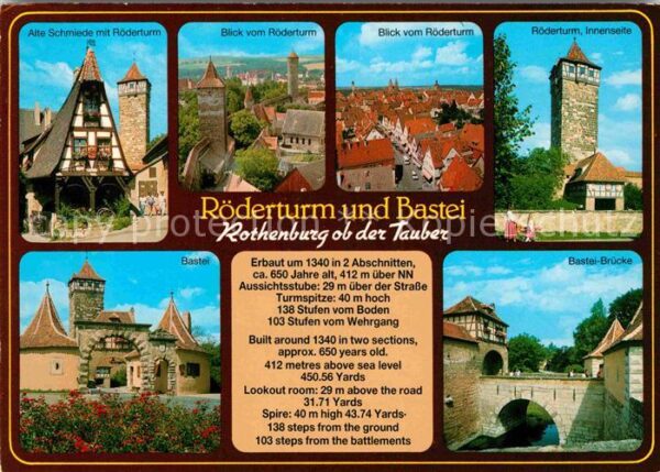 Rothenburg Tauber Alte Schmiede Röderturm Innenseite Bast