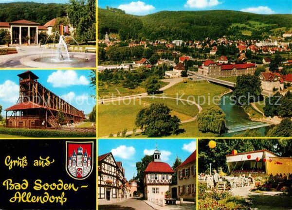 Bad Sooden-Allendorf Springbrunnen Saline Panorama Dorfstras