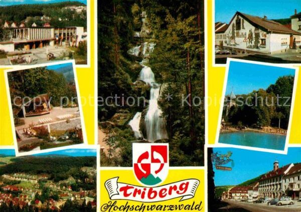 Triberg Schwarzwald Kurhaus Konzertpavillon Panorama Wasser