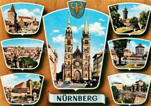 Nuernberg Tiergärtner Tor und Burg Weinstadel Hen