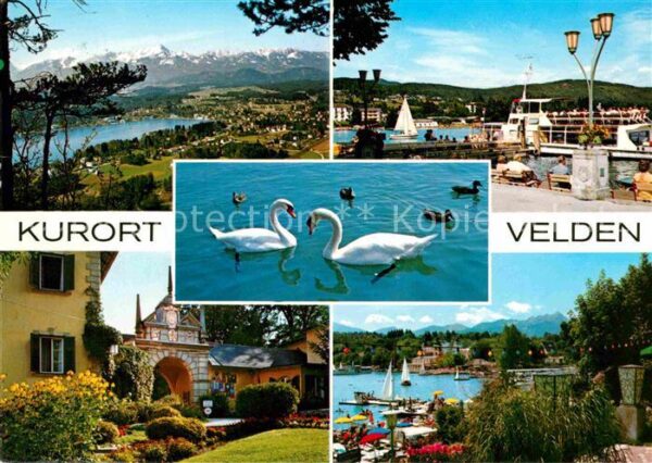 Velden Woerthersee Panorama Strandpromenade Schiffsanleges