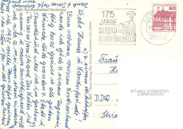 Norderney Nordseebad Denkmal Fährschiff Kaiserstr Meerwasser – Bild 2