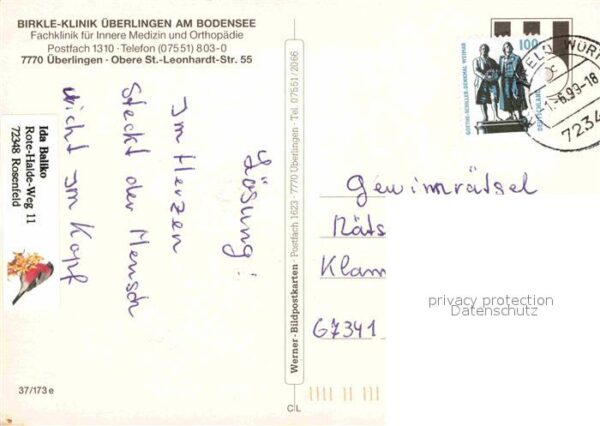 Ueberlingen Bodensee Birkle Klinik Speisesaal Hallenbad – Bild 2