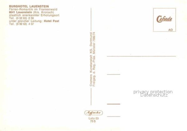 Lauenstein Oberfranken Burghotel Lauenstein Fliegeraufnahme – Bild 2