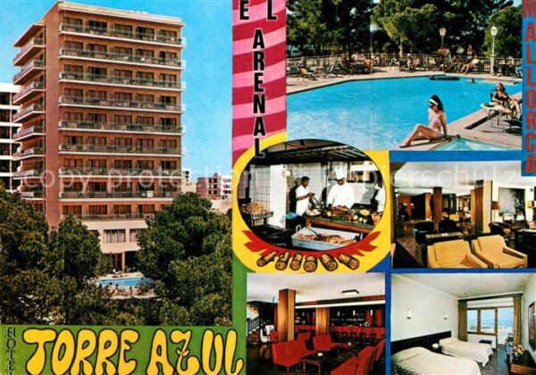 El Arenal Mallorca Hotel Torre Azul Swimmingpool Gasträume