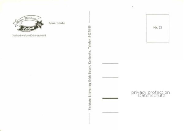 Sasbachwalden Sternen Wirtshaus Hohritt Bauernstube – Bild 2