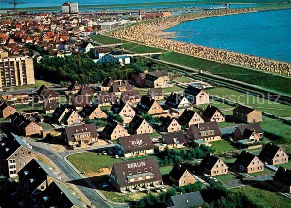 Buesum Nordseebad Haus Elke und Haus Berlin Fliegeraufnah