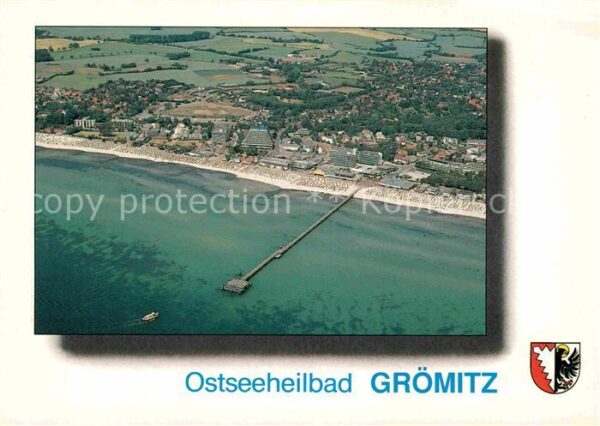Groemitz Ostseebad Strand Seebrücke Fliegeraufnahme
