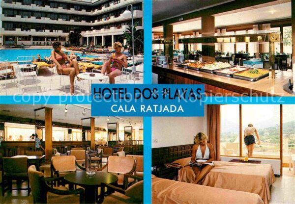 Cala Ratjada Mallorca Hotel dos Playas Buffet Spesesaal Zimme
