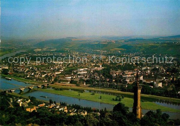 Trier Fliegeraufnahme mit Mariensäule