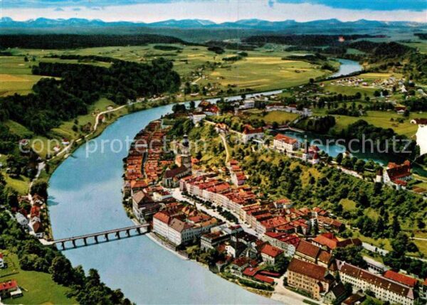 Burghausen Salzach Fliegeraufnahme