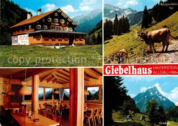 Hinterstein Bad Hindelang Giebelhaus Gaststube Giebel