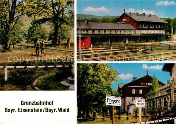 Bayrisch Eisenstein Grenzbahnhof Landesgrenze