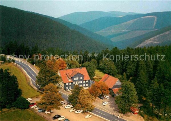 Hahnenklee-Bockswiese Harz Berggasthaus zum Auerhahn Fliegeraufnah