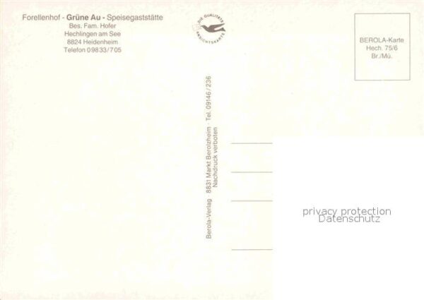 Hechlingen See Forellenhof Grüne Au Speisegaststätte – Bild 2