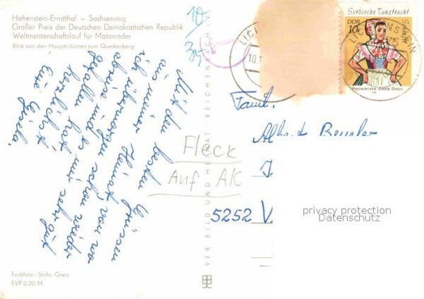 Hohenstein-Ernstthal Sachsenring Haupttribüne Queckenburg – Bild 2