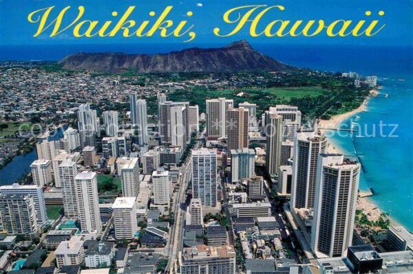 Waikiki Luftaufnahme Strand