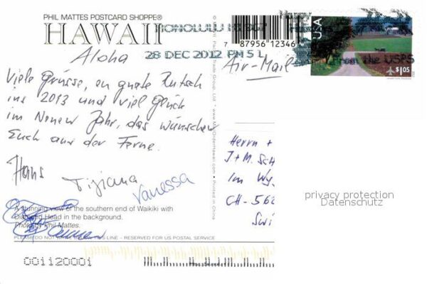 Waikiki Luftaufnahme Strand – Bild 2