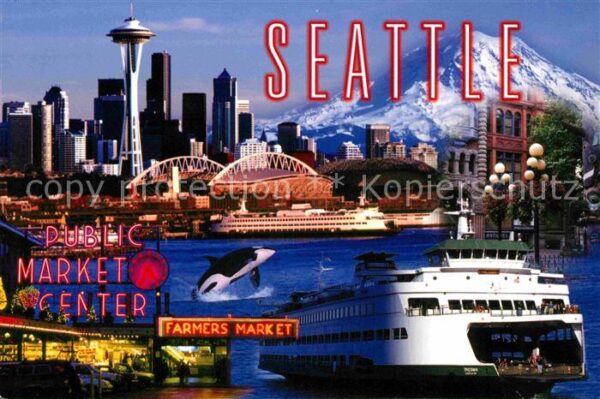 Seattle Fähre Panorama