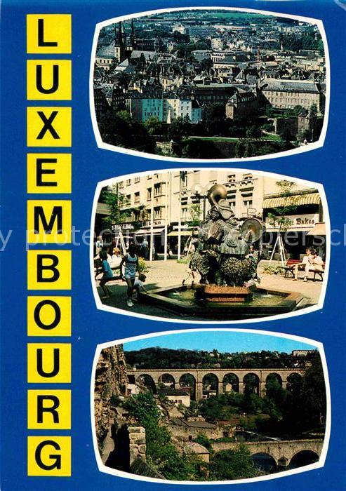 LUXEMBOURG  Luxemburg Stadtansicht Puits Rouge Pittoresque