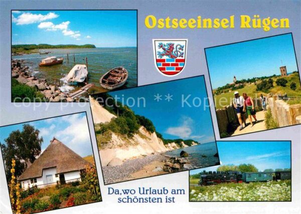 Insel Ruegen Rasende Roland Kreidefelsen Kap Arkona
