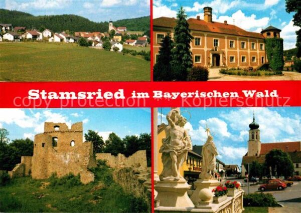 Stamsried Panorama Kirche Ruine Kürnburg Mariensä