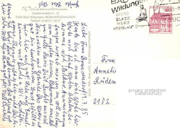 Reinhardshausen Waldsanatorium – Bild 2