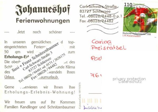 Schliersee Johanneshof Ferienwohnungen – Bild 2