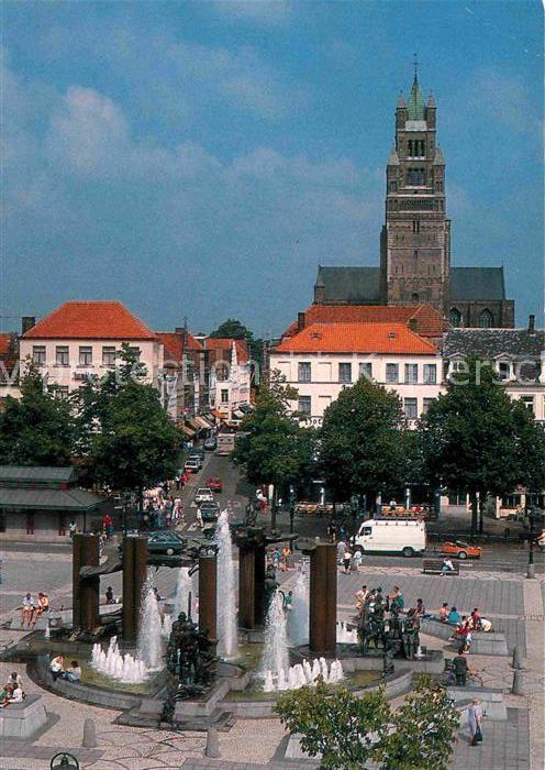 Brugge Kirche Brunnen