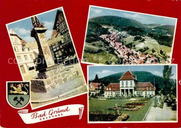 Bad Grund Panorama Denkmal Kurhaus