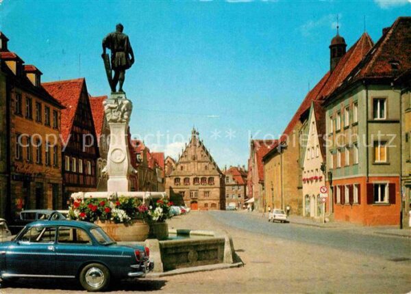 Weissenburg Bayern Kaiser Ludwig Brunnen Rathaus Karmelite