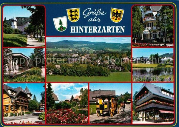 Hinterzarten Kurhaus Postkutsche Panorama