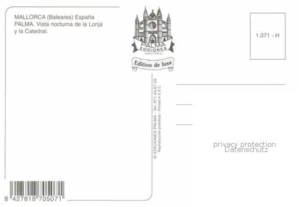 Palma de Mallorca Nachtaufnahme Lonja Kathedrale – Bild 2