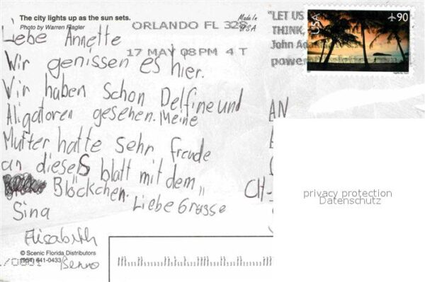 Miami Florida City lights Nacht – Bild 2