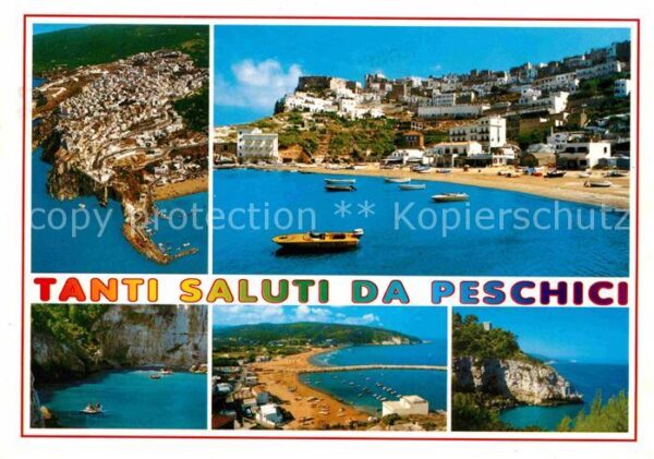 Peschici  Gargano Luftbild Strand