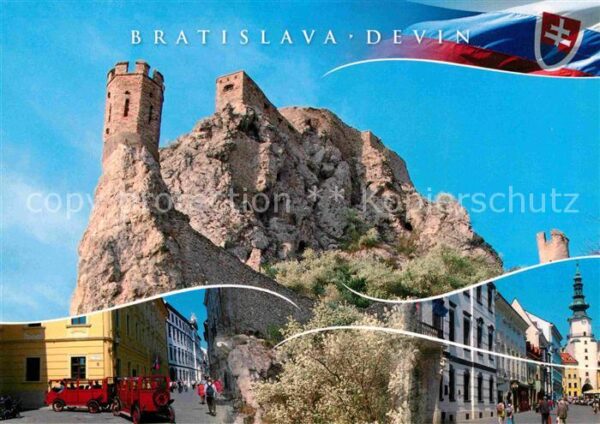 Devin Bratislava Burg Stadtansichten