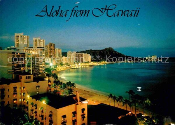 Hawaii US-State Hotelanlagen Waikiki Beach Diamond Head