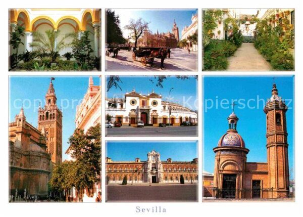 Sevilla Andalucia Kirchen Stadtansichten