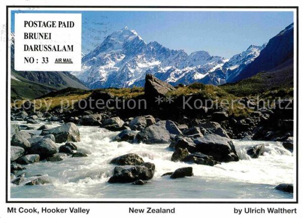 New Zealand Monte Cook Hooker Valley