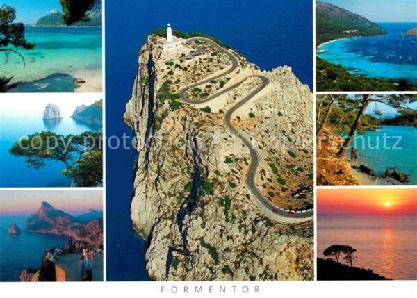 Formentor Luftaufnahme Cap Abendstimmung