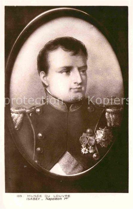 Napoleon Bonaparte Künstlerkarte Isabey