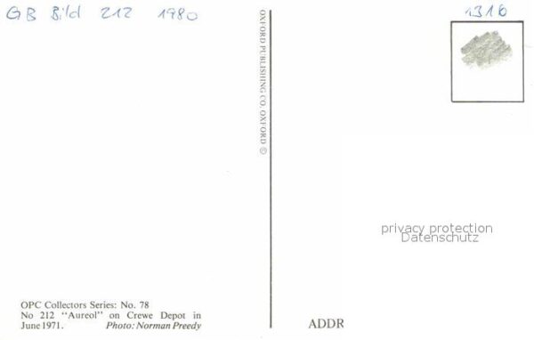Eisenbahn No. 212 Aureol Crewe Depot – Bild 2