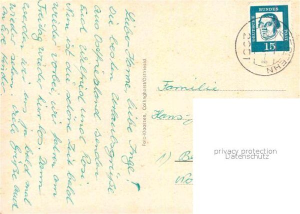 Liederkarte Fehnlied H. D. Ojemann – Bild 2