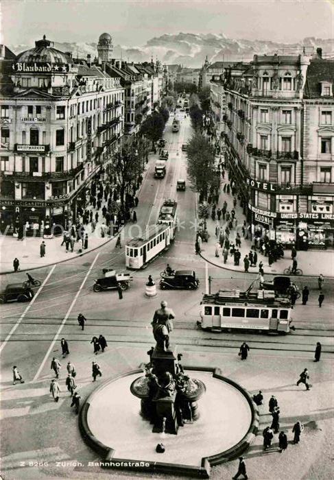 Strassenbahn Zürich Bahnhofstrasse