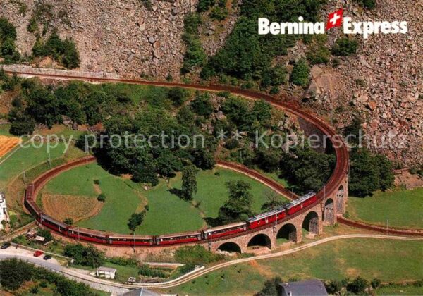 Eisenbahn Bernina-Express Rhätische Bahn Kehrviad