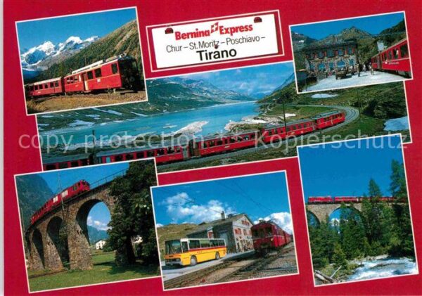 Eisenbahn Bernina-Express Rhätische Bahn Morterat
